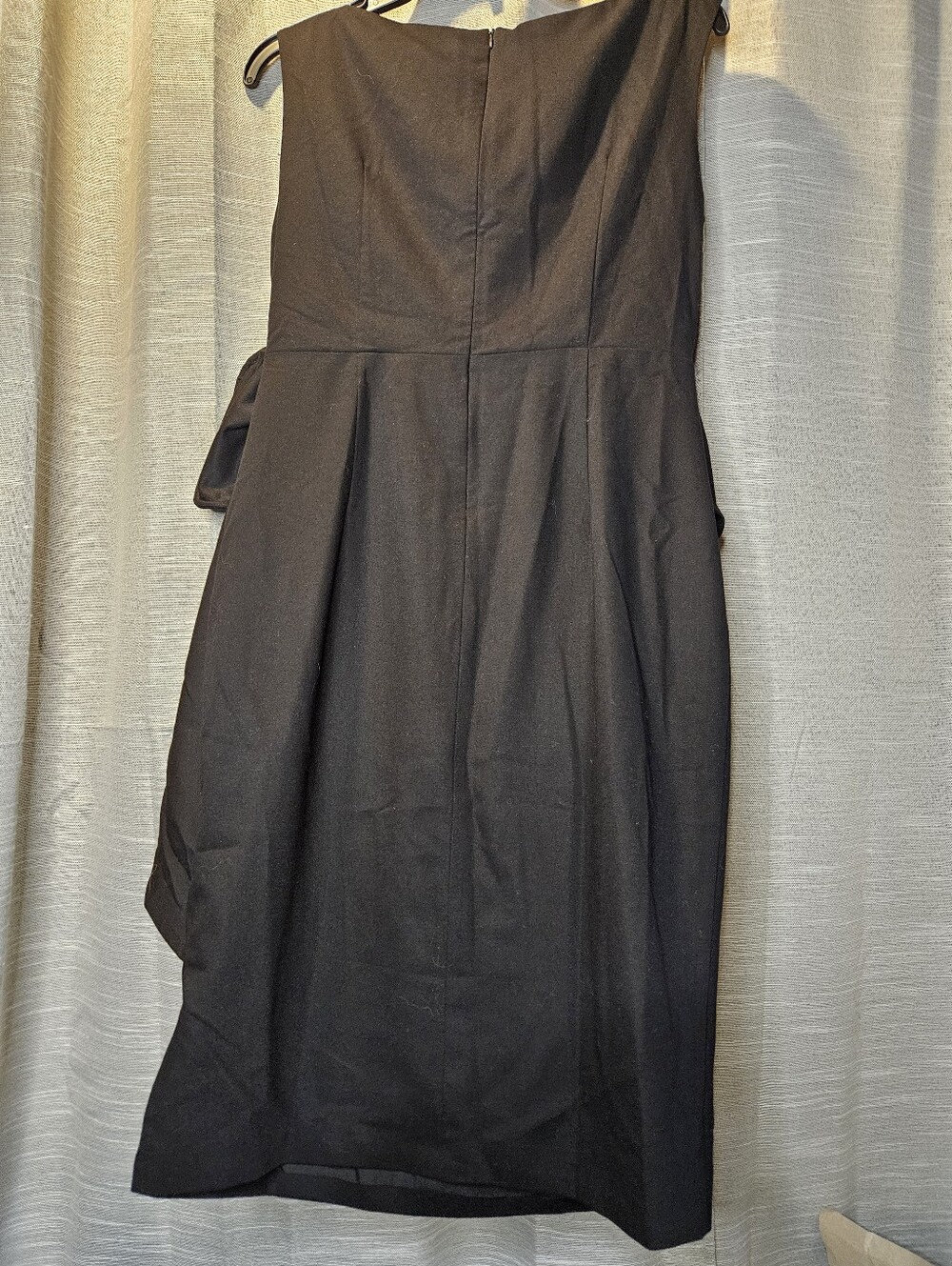 Fehaute Women's Sz 6 Black 3D Bow Sleeveless Sheath Midi Dress Elegant NEW - Picture 7 of 14